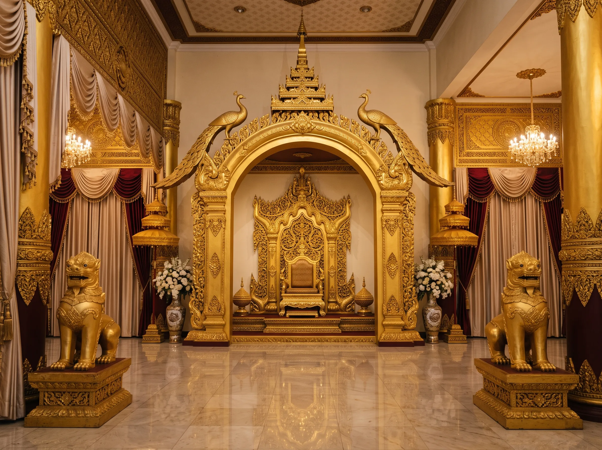 Peacock Arch Royal Throne